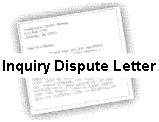 Credit Inquiry Dispute Letter